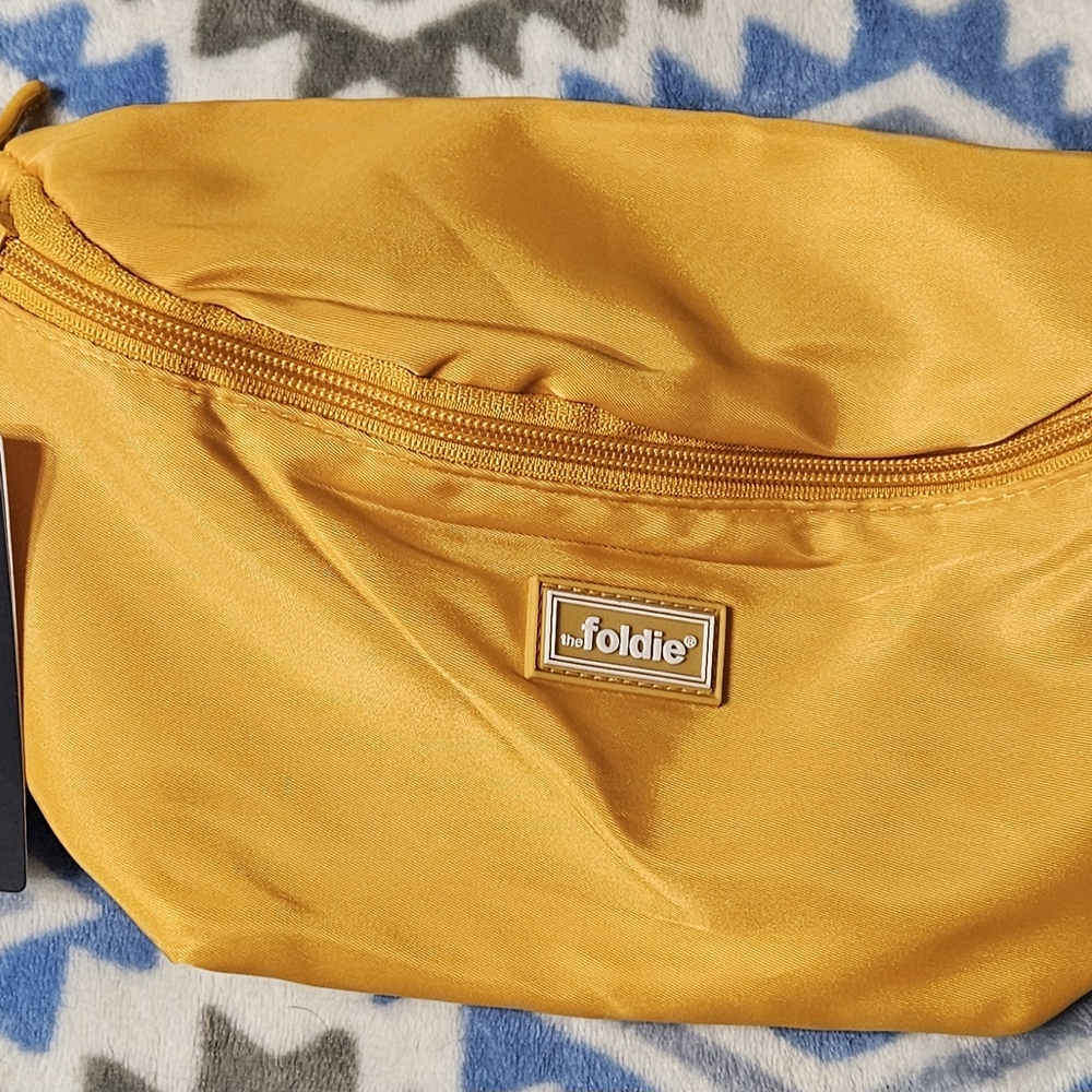 New Foldie Mustard Yellow Crossbody Bag
